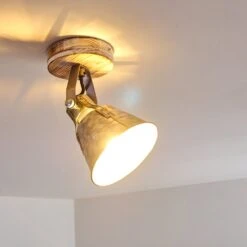 Berkeley Deckenleuchte Holz Hell, Verzinkt, 1-flammig -Lampe Verkäufe berkeley deckenleuchte h3325377 14