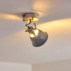 Berkeley Deckenleuchte Holz Hell, Verzinkt, 1-flammig -Lampe Verkäufe berkeley deckenleuchte h3325377 6