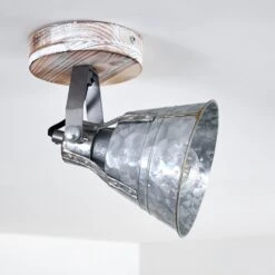 Berkeley Deckenleuchte Holz Hell, Verzinkt, 1-flammig -Lampe Verkäufe berkeley deckenleuchte h3325377 9