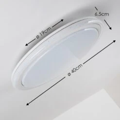 Bermeo Deckenleuchte LED Weiß, 2-flammig, Fernbedienung, Farbwechsler -Lampe Verkäufe bermeo deckenleuchte h3003985 5