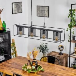 Bettaix Hängeleuchte Schwarz, 4-flammig -Lampe Verkäufe bettaix haengeleuchte h3617762 12