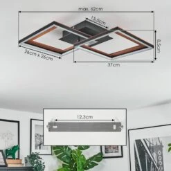 Binor Deckenleuchte LED Naturfarben, Schwarz, 1-flammig -Lampe Verkäufe binor deckenleuchte h3978467 3