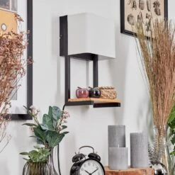 Bonigen Wandleuchte LED Naturfarben, Schwarz, 1-flammig -Lampe Verkäufe bonigen wandleuchte h3718742 1