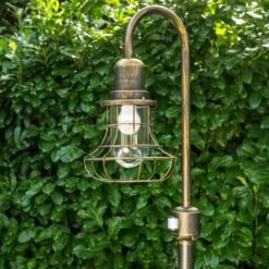 BORKAN Wegeleuchte Braun, Gold, 1-flammig, Bewegungsmelder -Lampe Verkäufe borkan wegeleuchte h3021361 do3 2