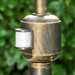 BORKAN Wegeleuchte Braun, Gold, 1-flammig, Bewegungsmelder -Lampe Verkäufe borkan wegeleuchte h3021361 do3 6