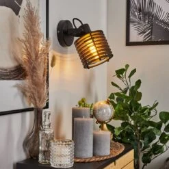 Boula Wandleuchte Schwarz, 1-flammig -Lampe Verkäufe boula wandleuchte h3643419 12