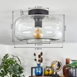 Boza Deckenleuchte Glas 28 Cm Klar, 1-flammig 17 Boza Deckenleuchte Glas 28 Cm Klar, 1-flammig -Lampe Verkäufe boza deckenleuchte glas 28 cm h3793886 3