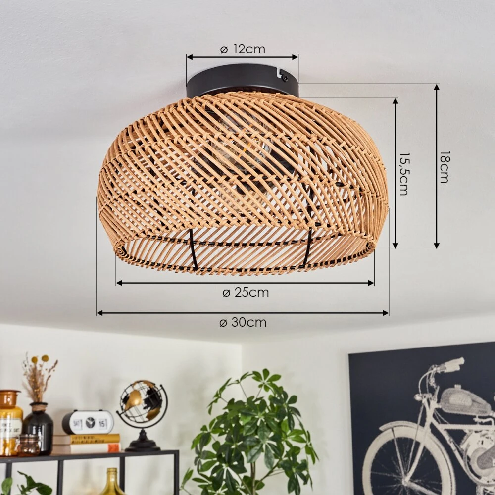 Brandala Deckenleuchte 30 Cm Schwarz, 2-flammig 6 Brandala Deckenleuchte 30 Cm Schwarz, 2-flammig – Bild 4