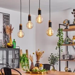 Brenier Hängeleuchte Naturfarben, Schwarz, 4-flammig -Lampe Verkäufe brenier haengeleuchte h3618301 12