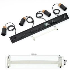 Brenier Hängeleuchte Naturfarben, Schwarz, 4-flammig -Lampe Verkäufe brenier haengeleuchte h3618301 4