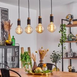 Brenier Hängeleuchte Naturfarben, Schwarz, 4-flammig -Lampe Verkäufe brenier haengeleuchte h3618301 6