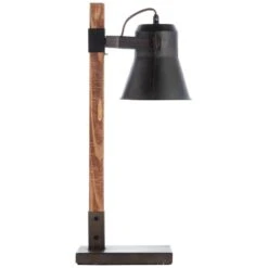 Brilliant Leuchten Plow Tischleuchte Holz Dunkel, Schwarz, 1-flammig -Lampe Verkäufe brilliant leuchten plow tischleuchte 82149 46 11