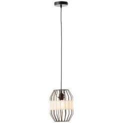 Brilliant Leuchten Slope Pendelleuchte Schwarz, 1-flammig