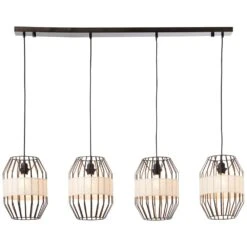 Brilliant Leuchten Slope Pendelleuchte Schwarz, 4-flammig -Lampe Verkäufe brilliant leuchten slope pendelleuchte 99480 76 4