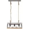 Brilliant Narcy Pendelleuchte Holz Dunkel, 3-flammig -Lampe Verkäufe brilliant narcy pendelleuchte 93587 71 0