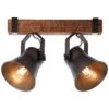 Brilliant Plow Strahler Schwarz, 2-flammig -Lampe Verkäufe brilliant plow strahler 82129 46 0