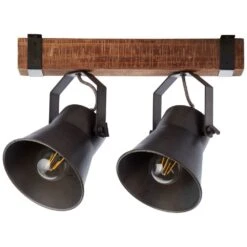 Brilliant Plow Strahler Schwarz, 2-flammig -Lampe Verkäufe brilliant plow strahler 82129 46 6