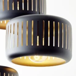 Brilliant Tyas Pendelleuchte Schwarz, 3-flammig -Lampe Verkäufe brilliant tyas pendelleuchte 99801 86 6