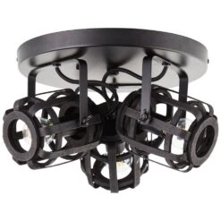 Brilliant Woodrow Deckenleuchte Schwarz, 3-flammig -Lampe Verkäufe brilliant woodrow deckenleuchte 99403 76 1