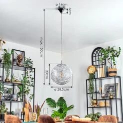 Brona Hängeleuchte Silber, 1-flammig -Lampe Verkäufe brona haengeleuchte h3853993 3