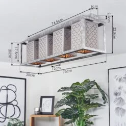 Buchanan Deckenleuchte Silber, 4-flammig -Lampe Verkäufe buchanan deckenleuchte h3556894 3