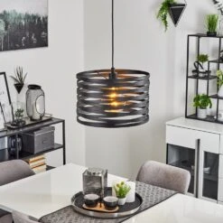 Bust Hängeleuchte Schwarz, 1-flammig