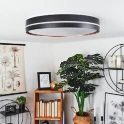 Cachalot Deckenleuchte LED Kupferfarben, Schwarz, 1-flammig, Fernbedienung, Farbwechsler -Lampe Verkäufe cachalot deckenleuchte h3550373 13