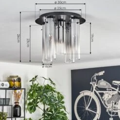 Caimitte Deckenleuchte Schwarz, 5-flammig -Lampe Verkäufe caimitte deckenleuchte h3685198 3