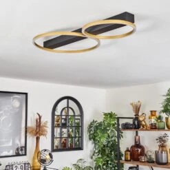 Cajean Deckenleuchte LED Schwarz, 2-flammig -Lampe Verkäufe cajean deckenleuchte h3700303 4