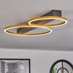 Cajean Deckenleuchte LED Schwarz, 2-flammig -Lampe Verkäufe cajean deckenleuchte h3700303 8