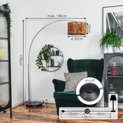 Cando Stehleuchte 35 Cm Nickel-Matt, Schwarz, 1-flammig -Lampe Verkäufe cando stehleuchte 35 cm h3946275 3