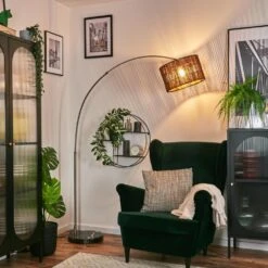 Cando Stehleuchte 35 Cm Nickel-Matt, Schwarz, 1-flammig -Lampe Verkäufe cando stehleuchte 35 cm h3946275 8