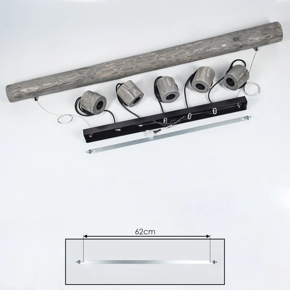 Canedo Pendelleuchte Grau, Schwarz, 5-flammig 7 Canedo Pendelleuchte Grau, Schwarz, 5-flammig – Bild 5