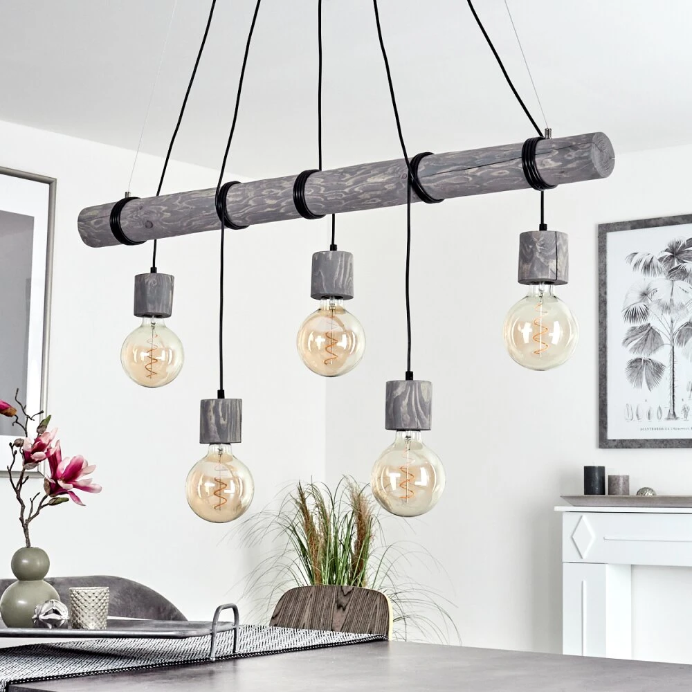 Canedo Pendelleuchte Grau, Schwarz, 5-flammig 12 Canedo Pendelleuchte Grau, Schwarz, 5-flammig – Bild 10