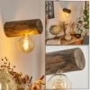 Canedo Wandleuchte Holz Dunkel, 1-flammig