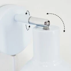 Caney Wandleuchte Chrom, Weiß, 1-flammig -Lampe Verkäufe caney wandleuchte h3414132 5