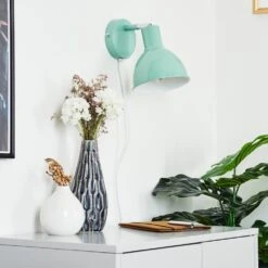 Caney Wandleuchte Chrom, Grün, 1-flammig -Lampe Verkäufe caney wandleuchte h3414262 11