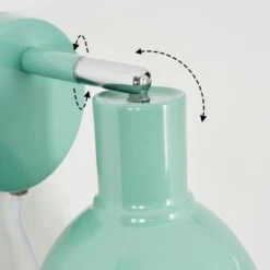 Caney Wandleuchte Chrom, Grün, 1-flammig -Lampe Verkäufe caney wandleuchte h3414262 5