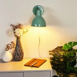 Caney Wandleuchte Chrom, Grün, 1-flammig -Lampe Verkäufe caney wandleuchte h3414262 8