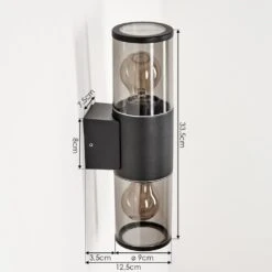 Caragua Außenwandleuchte Anthrazit, 2-flammig -Lampe Verkäufe caragua aussenwandleuchte h3612637 3