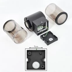 Caragua Außenwandleuchte Anthrazit, 2-flammig -Lampe Verkäufe caragua aussenwandleuchte h3612637 4