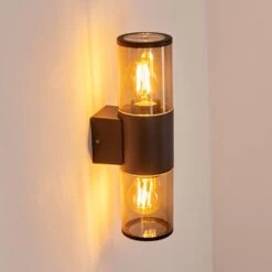 Caragua Außenwandleuchte Anthrazit, 2-flammig -Lampe Verkäufe caragua aussenwandleuchte h3612637 8