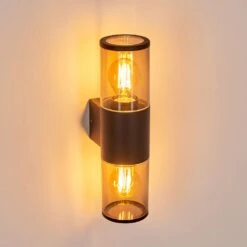 Caragua Außenwandleuchte Anthrazit, 2-flammig -Lampe Verkäufe caragua aussenwandleuchte h3612637 9