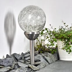 Carbonia Solar-Wegeleuchte LED Silber, 2-flammig, Farbwechsler -Lampe Verkäufe carbonia solar wegeleuchte h3327807 4