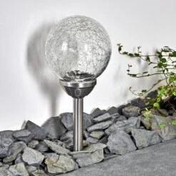 Carbonia Solar-Wegeleuchte LED Silber, 2-flammig, Farbwechsler -Lampe Verkäufe carbonia solar wegeleuchte h3327807 8