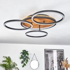 Cardozo Deckenleuchte LED Naturfarben, Schwarz, 1-flammig -Lampe Verkäufe cardozo deckenleuchte h3695241 4