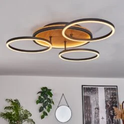 Cardozo Deckenleuchte LED Naturfarben, Schwarz, 1-flammig -Lampe Verkäufe cardozo deckenleuchte h3695241 6