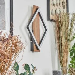 Cascade Wandleuchte LED Braun, Holzoptik, Schwarz, 1-flammig 16 Cascade Wandleuchte LED Braun, Holzoptik, Schwarz, 1-flammig -Lampe Verkäufe cascade wandleuchte h3710845 4