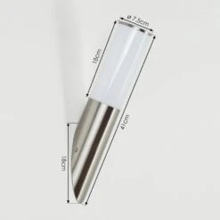 Caserta Außenwandleuchte Nickel-Matt, 1-flammig -Lampe Verkäufe caserta aussenwandleuchte h3018477 3