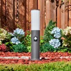 Caserta Sockelleuchte Anthrazit, 1-flammig, Bewegungsmelder -Lampe Verkäufe caserta sockelleuchte h3857892 6